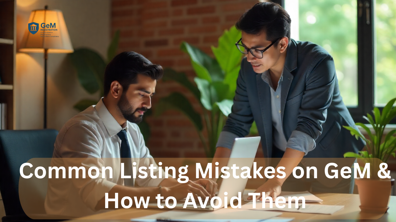 Common Listing Mistakes on GeM | How to Avoid Them (Full Guide)